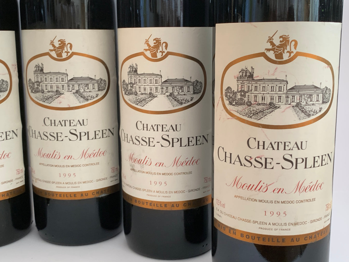 Lot 6x Château Chasse-Spleen, Moulis en Médoc, 1995