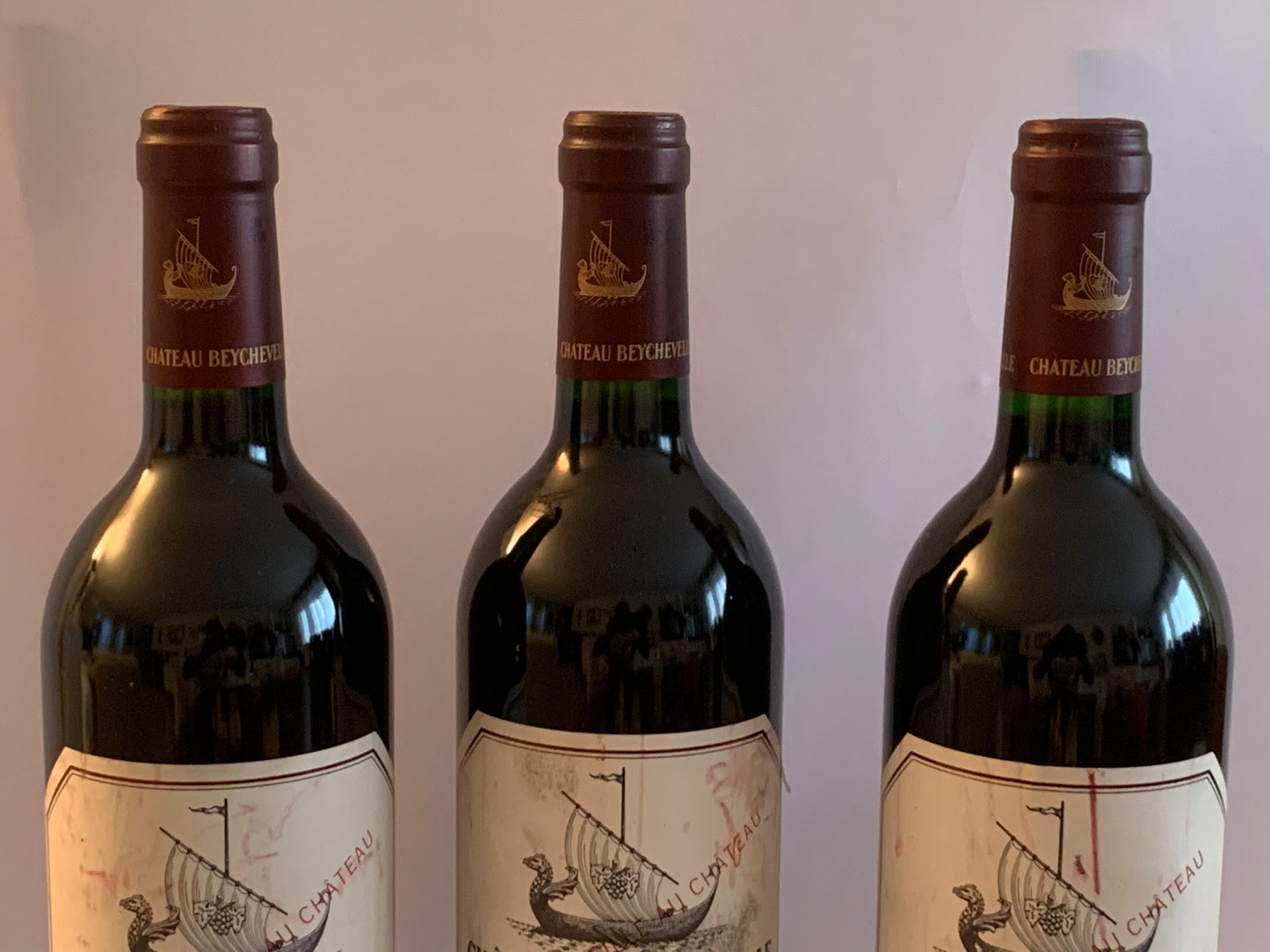 Lot 3x Saint-Julien, Château Beychevelle, 1996 ref. 4