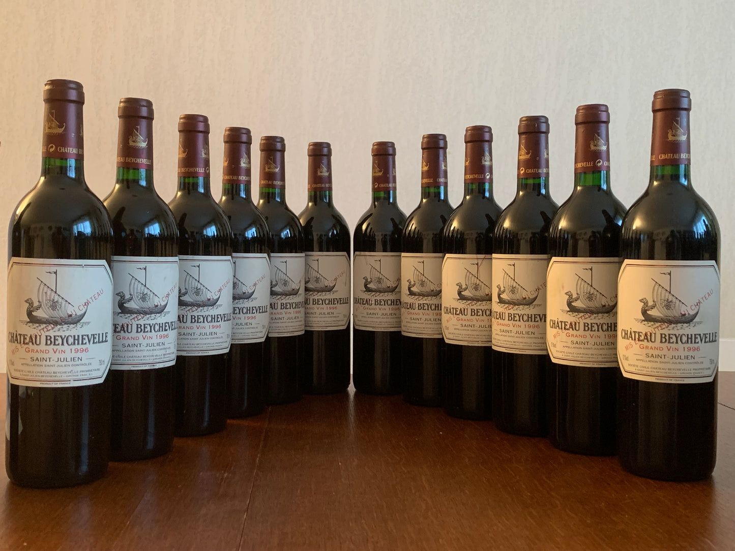 Lot 12x Saint-Julien, Château Beychevelle, 1996 ref. 9