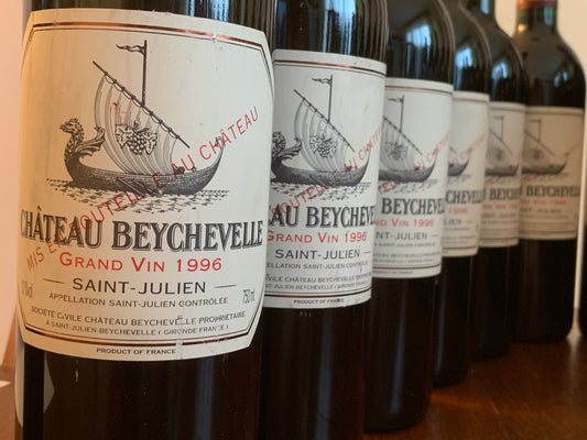 Lot 12x Saint-Julien, Château Beychevelle, 1996 ref. 9