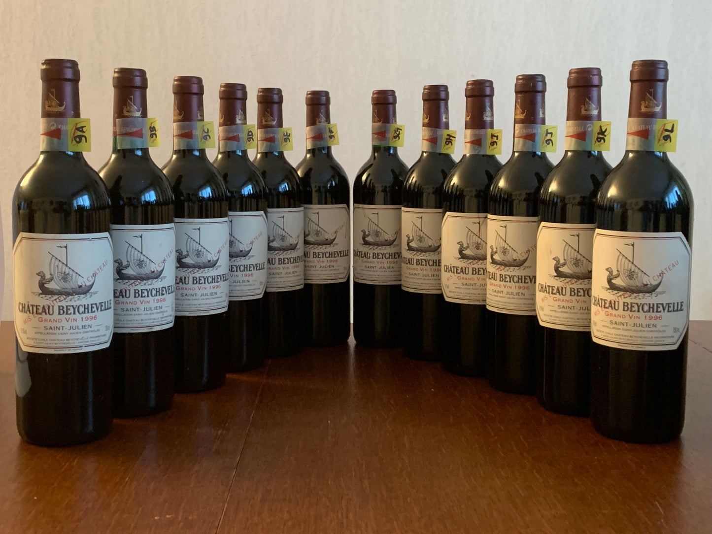 Lot 12x Saint-Julien, Château Beychevelle, 1996 ref. 9