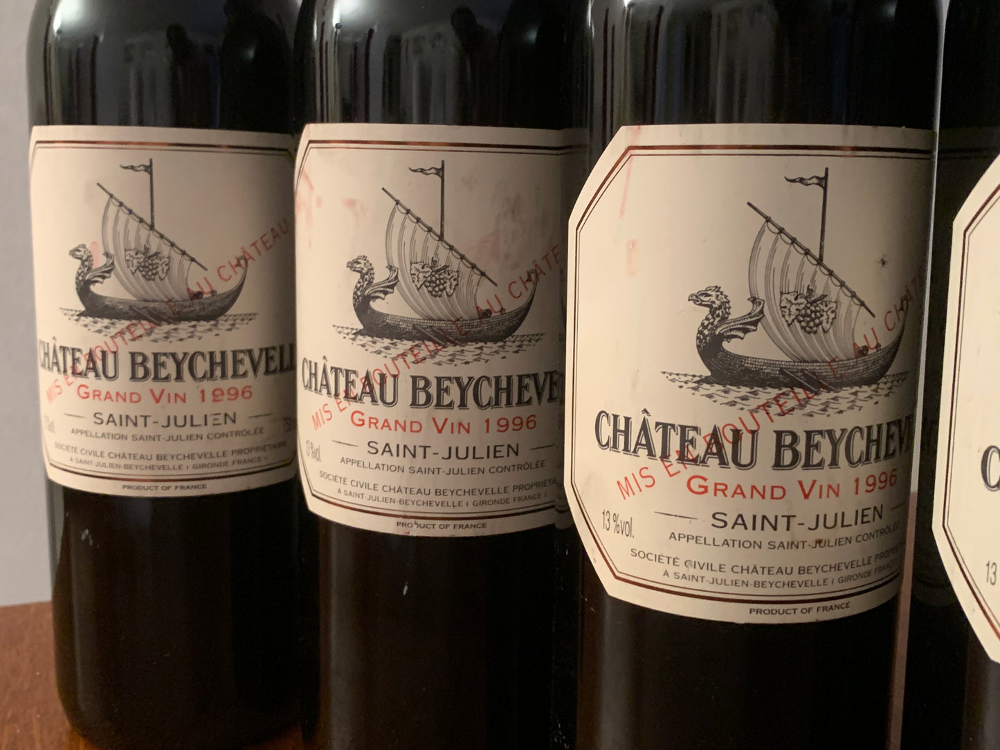 Lot 10x Saint-Julien, Château Beychevelle, 1996 ref. 11