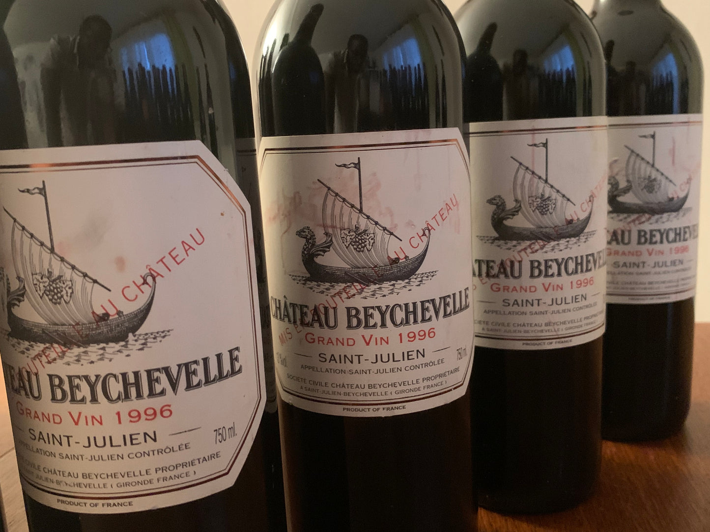 Lot 9x Saint-Julien, Château Beychevelle, 1996 ref. 12