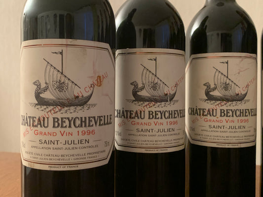 Lot 6x Saint-Julien, Château Beychevelle, 1996 ref. 14