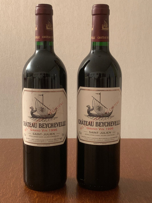 Lot 2x Saint-Julien, Château Beychevelle, 1996 ref. 16L