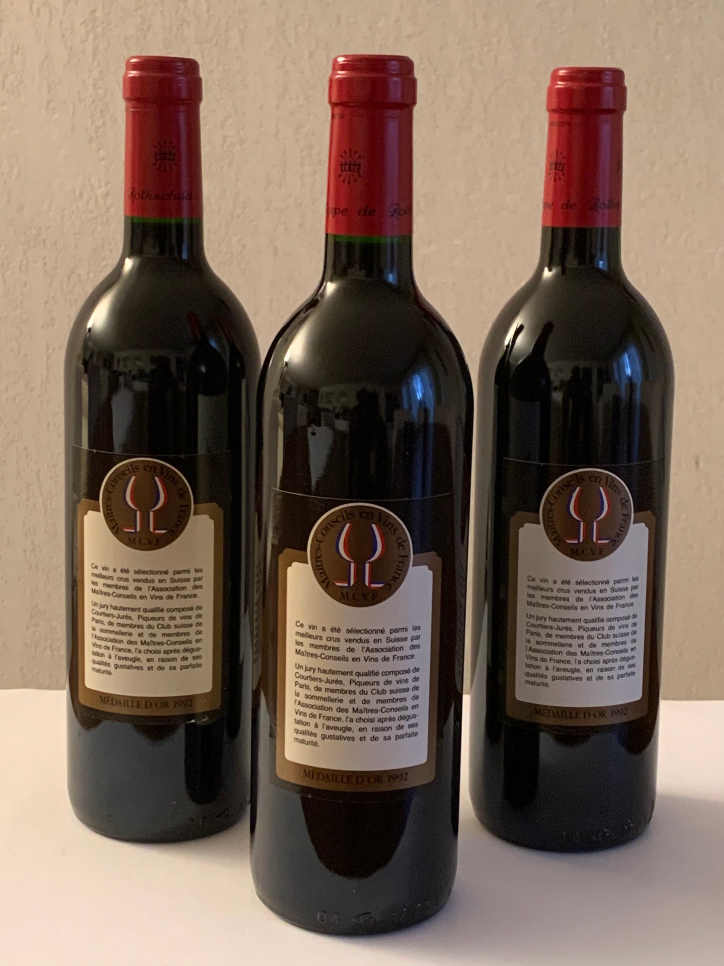 Lot 3x Mise de La Baronnie, Baron Philippe de Rothschild, 1988