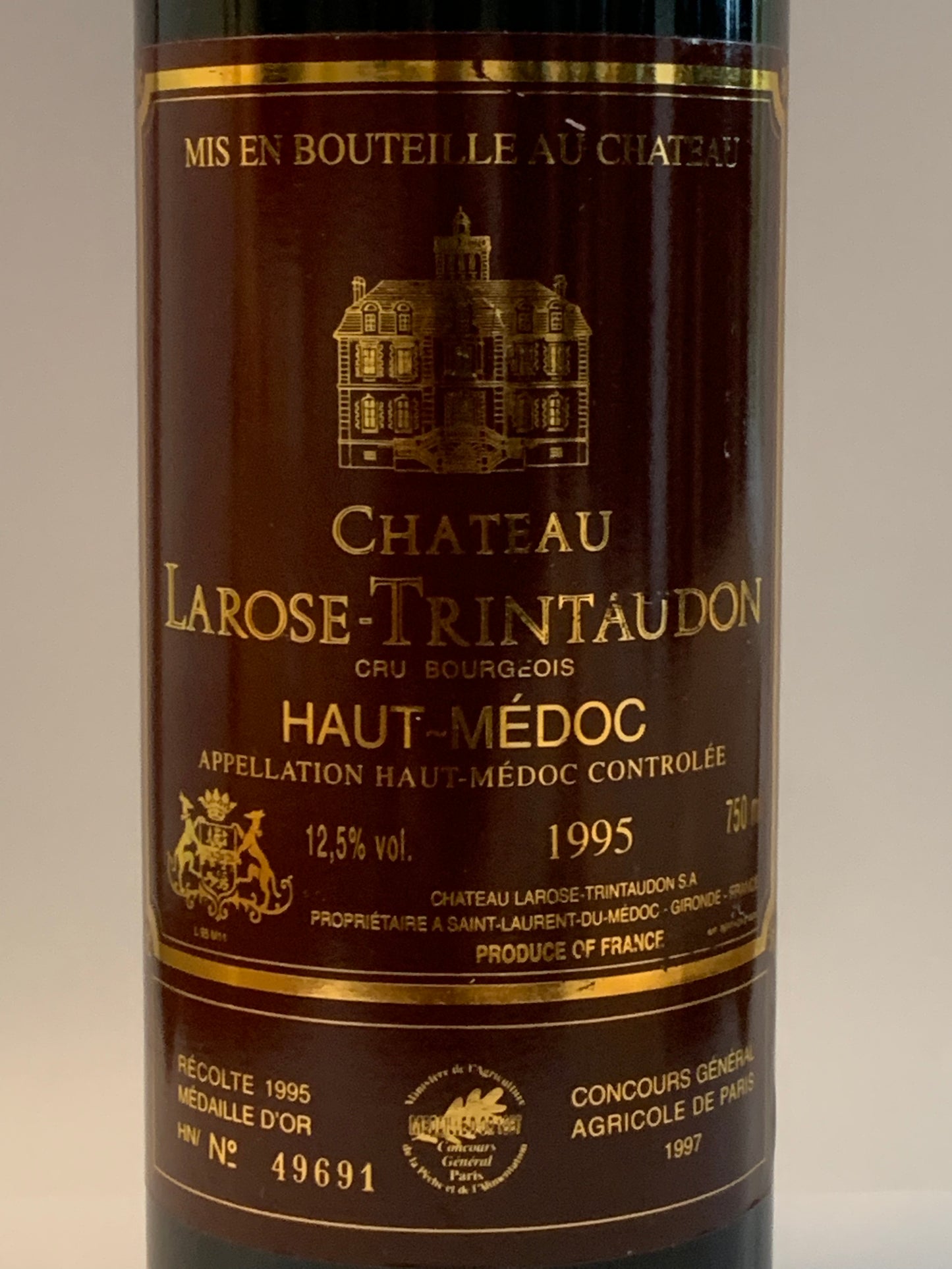 Château LaRose Trintaudon, Haut-Médoc, 1995