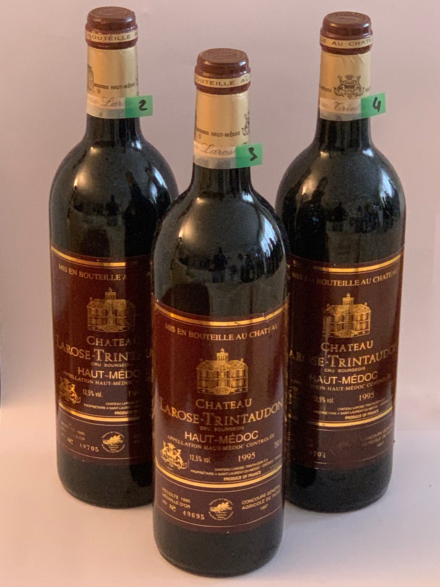 Lot 3x Château LaRose Trintaudon, Haut-Médoc, 1995