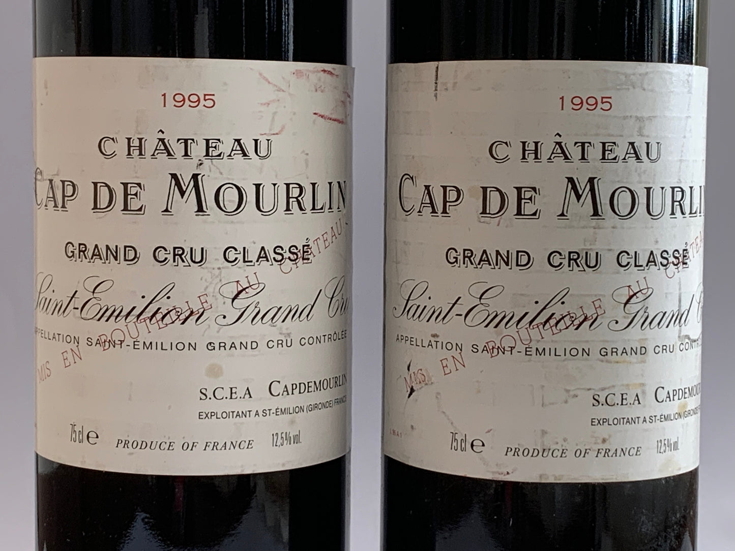 Lot 2x Château Cap de Mourlin, Saint-Emilion, 1995