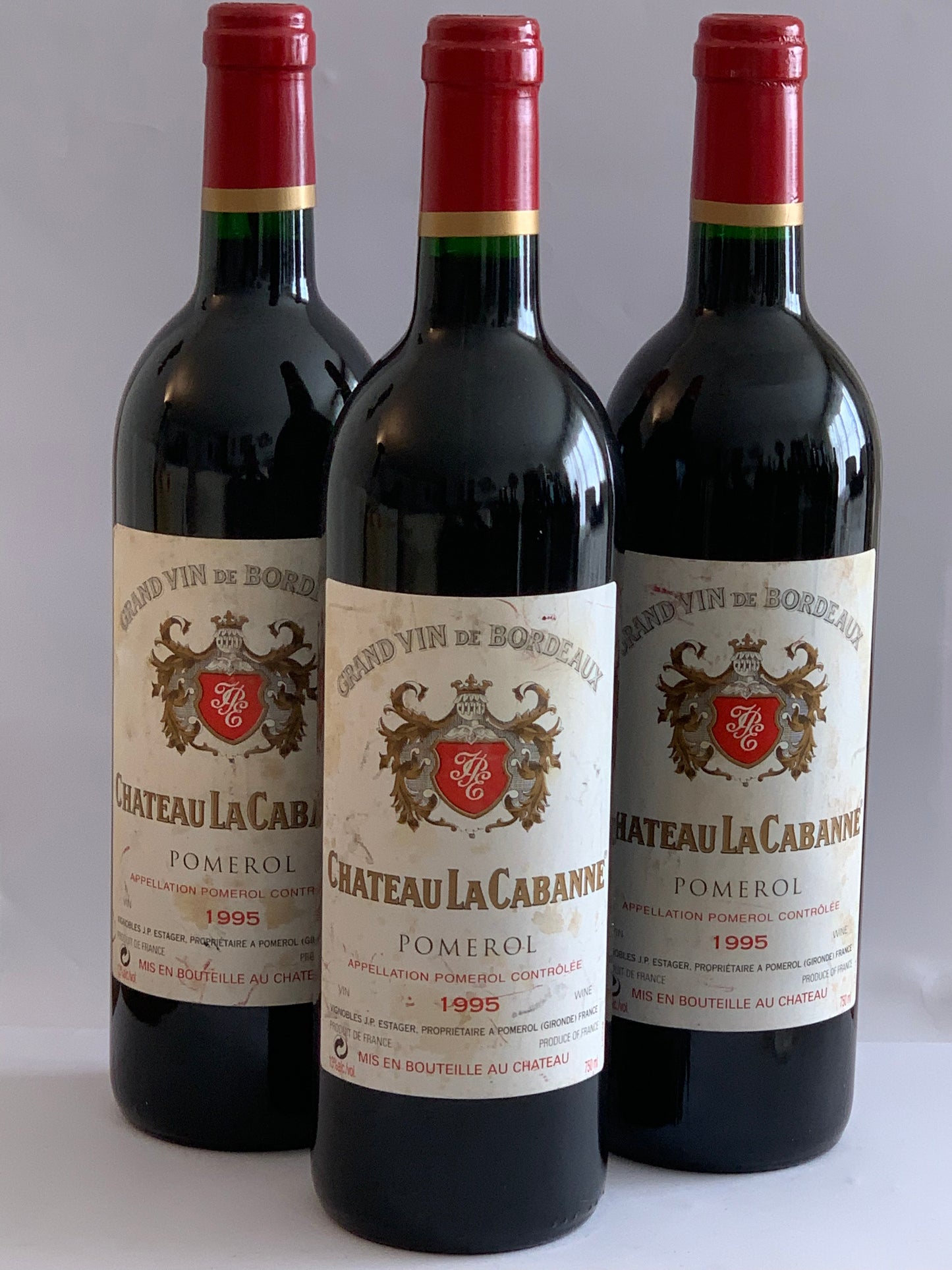 Lot 3x Château La Cabanne, Pomerol, 1995