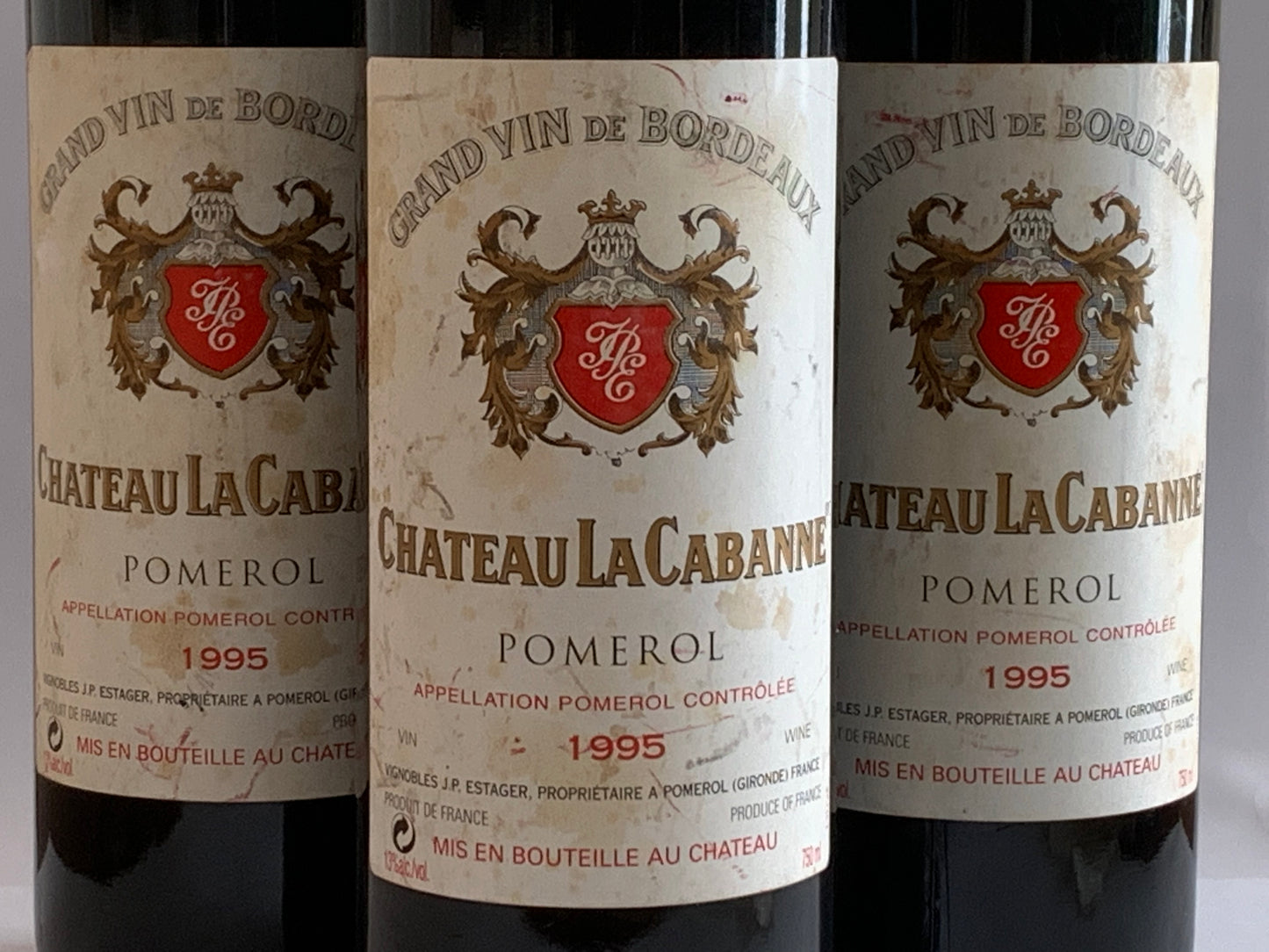 Lot 3x Château La Cabanne, Pomerol, 1995