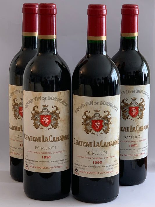 Lot 4x Château La Cabanne, Pomerol, 1995