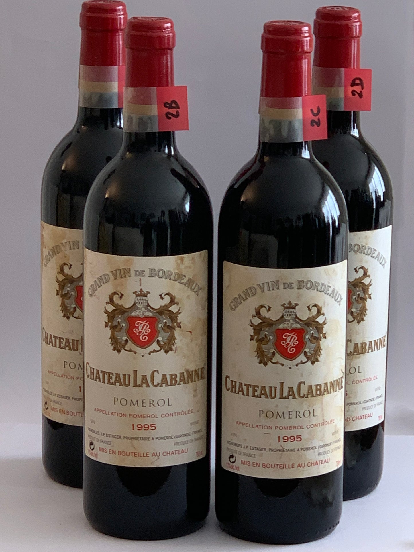 Lot 4x Château La Cabanne, Pomerol, 1995