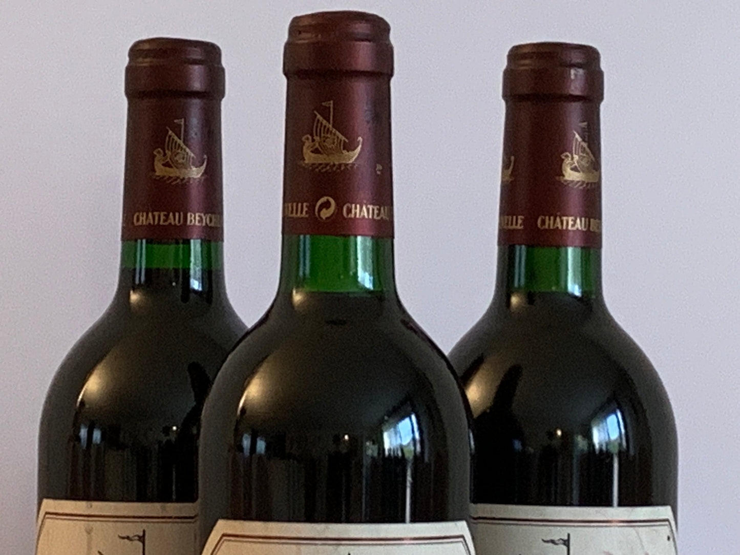 Lot 3x Saint-Julien, Château Beychevelle, 1996