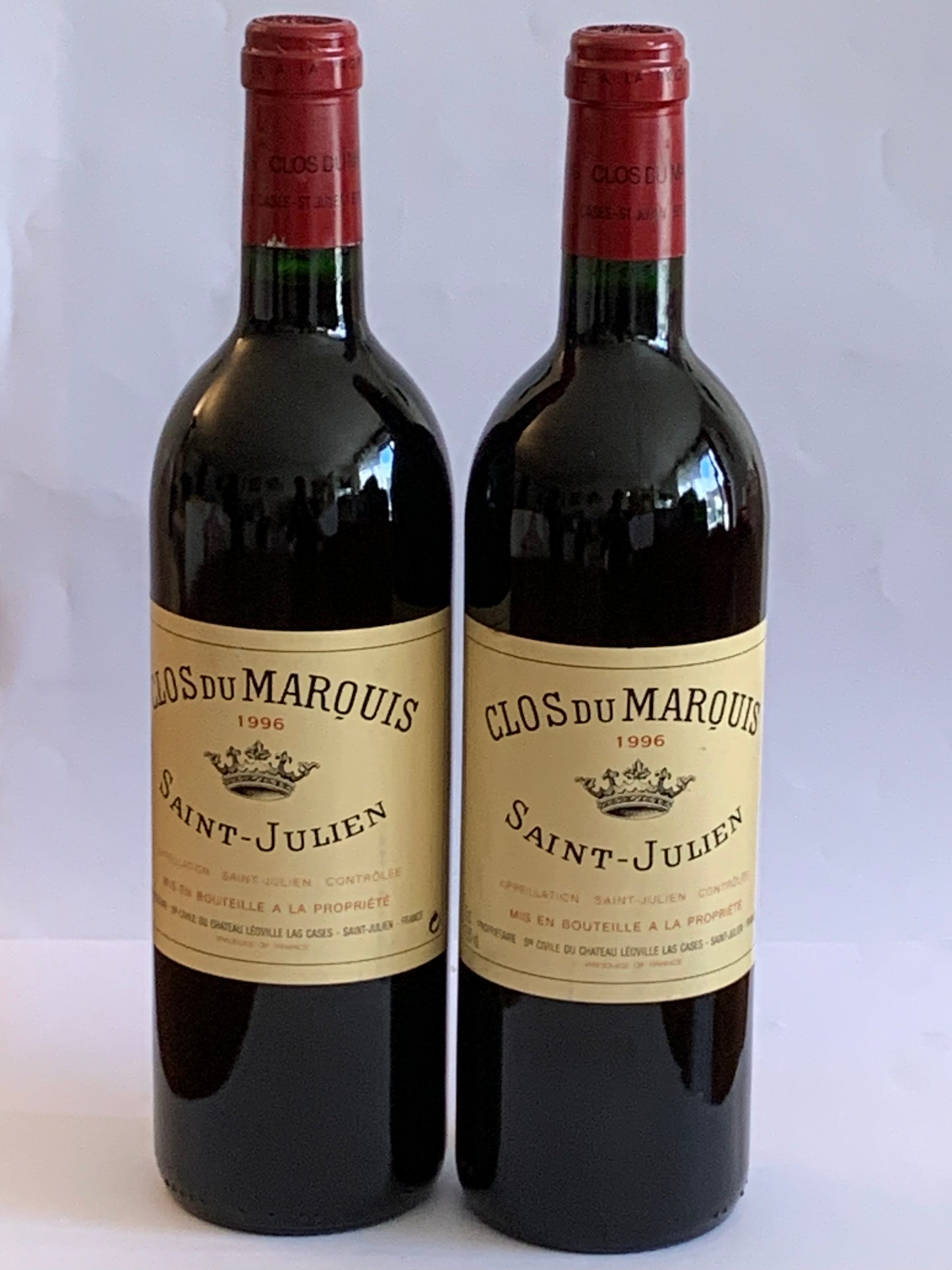 Lot 2x Clos du Marquis, Saint-Julien, 1996