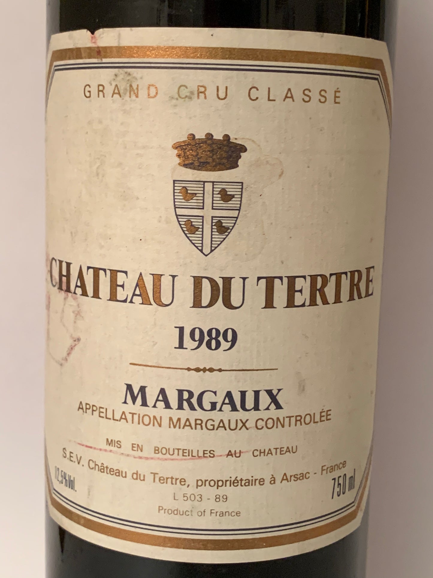 Château du Tertre, Margaux, 1989 ref. 2