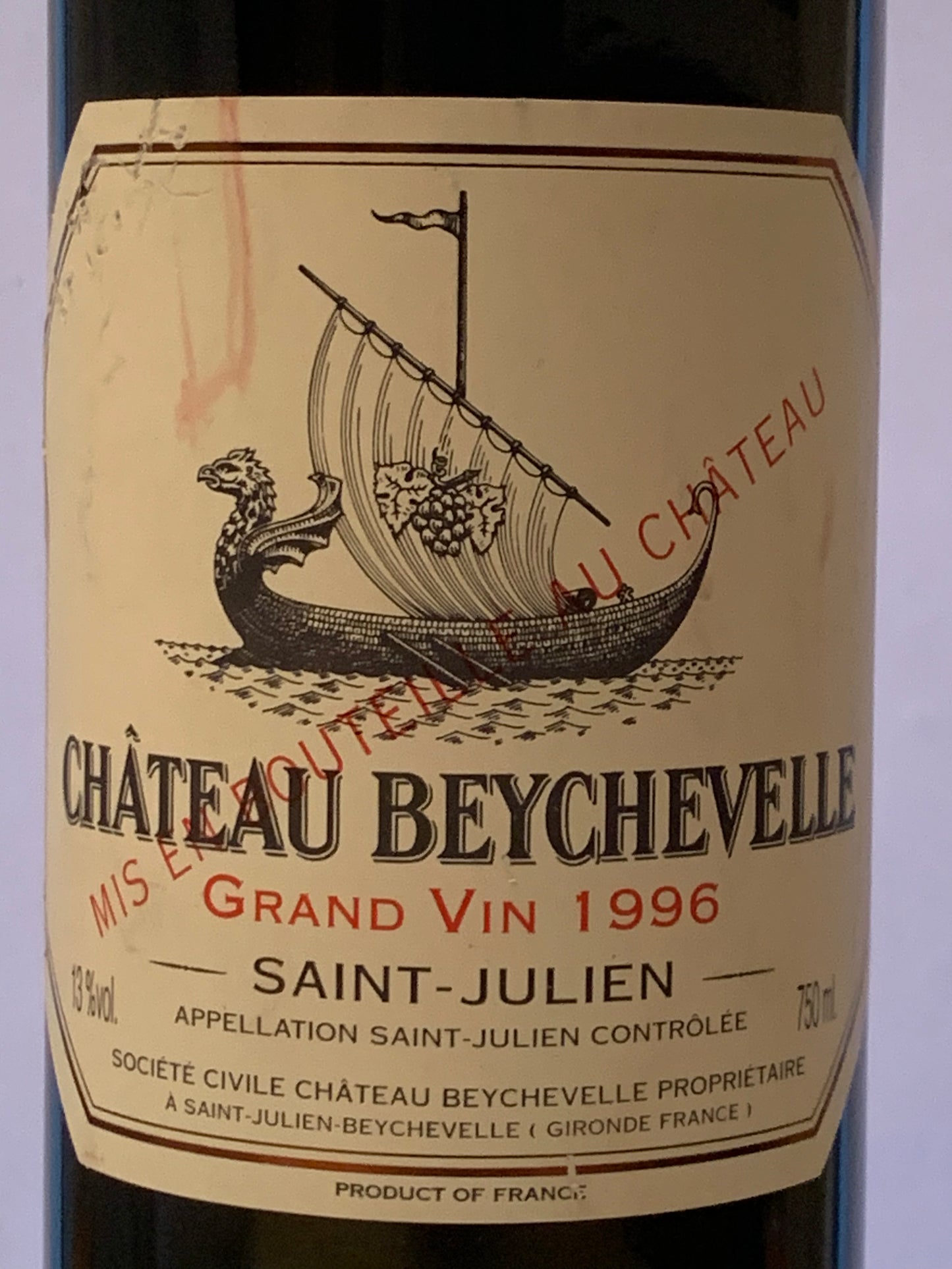 Saint-Julien, Château Beychevelle, 1996